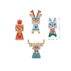 Djeco Knutselpakket Wrijfplaatjes Dieren 3D -Bekend Speelgoeds Winkel 2djeco 3D knutselpakket dieren 1