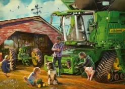 John-Deere-Hakselaar Puzzel Ravensburger 1000-stukjes -Bekend Speelgoeds Winkel 4005556168392 ravensburger puzzel john deere hakselaar 1000 stukjes 1