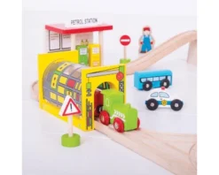 BigJigs BJT018 Houten Trein 124-delige Treinset Transport -Bekend Speelgoeds Winkel BJT018 bigjigs houten trein houten treinbaan transportset.png 2