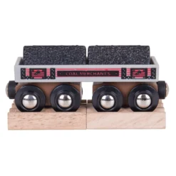 BigJigs BJT408 Rail Wagon Kolentransport Houten Trein -Bekend Speelgoeds Winkel BigJigs BJT408 wagon kolentransport