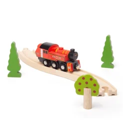 BigJigs BJT493 Houten Locomotief Ivatt Houten Trein -Bekend Speelgoeds Winkel BigJigs BJT493 locomotief Ivatt 2