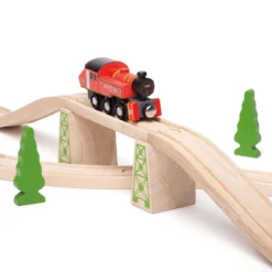 BigJigs BJT493 Houten Locomotief Ivatt Houten Trein -Bekend Speelgoeds Winkel BigJigs BJT493 locomotief Ivatt 3
