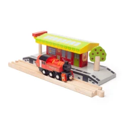 BigJigs BJT493 Houten Locomotief Ivatt Houten Trein -Bekend Speelgoeds Winkel BigJigs BJT493 locomotief Ivatt 4
