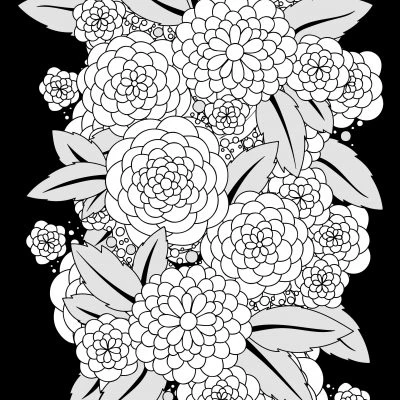 Glitter Kleurboek Night Flowers 3 Glitter Kleurboek Night Flowers - Afbeelding 3