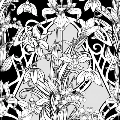 Glitter Kleurboek Night Flowers 5 Glitter Kleurboek Night Flowers - Afbeelding 5