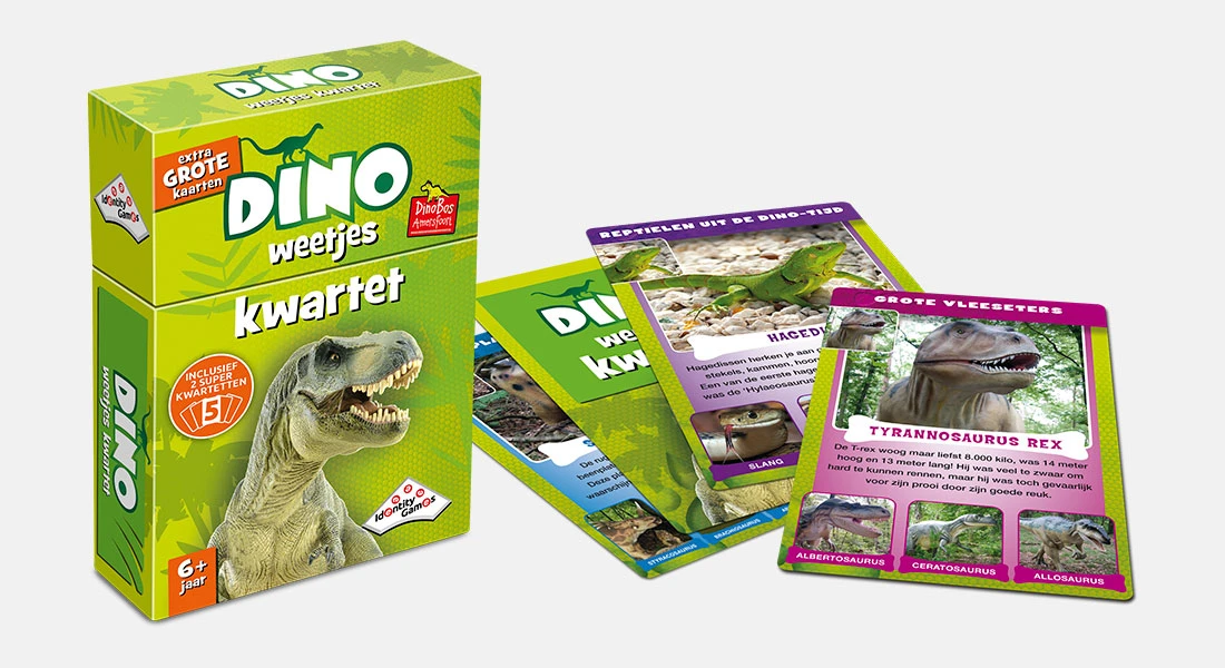 Kwartet Spel Dino-weetjes-kwartet 2 Kwartet Spel Dino-weetjes-kwartet - Afbeelding 2