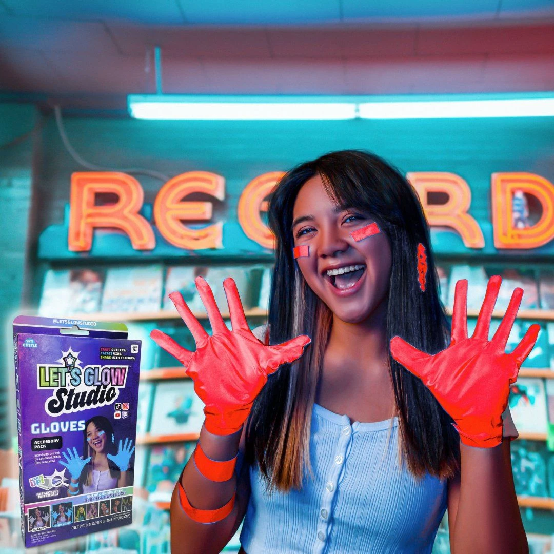 Lets Glow Studio Accessoireset Handschoenen 3 Lets Glow Studio Accessoireset Handschoenen - Afbeelding 3