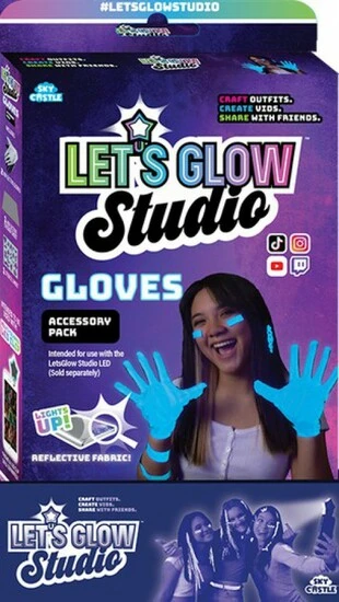 Lets Glow Studio Accessoireset Handschoenen 1 Lets Glow Studio Accessoireset Handschoenen