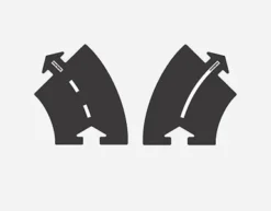 WaytToPlay Rubber Baandelen Bochten 45 Graden 2 Pc