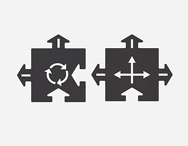 WayToPlay Rubber Baanstukken Kruising En Rotonde 2 Pc 1 WayToPlay Rubber Baanstukken Kruising En Rotonde 2 Pc