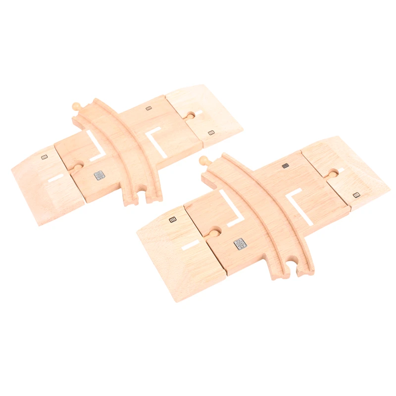 BigJigs BJT223 Gebogen Spoorwegovergang Houten Trein 1 BigJigs BJT223 Gebogen Spoorwegovergang Houten Trein