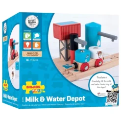 BigJigs BJT251 Melk En Water Depot -Bekend Speelgoeds Winkel bigjigs bjt251 milk and water depot 2