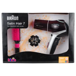 Fohn Set Braun Satin Hair 7 Met Borstel -Bekend Speelgoeds Winkel braun satin hair 7 fohnset theo klein 5867 1 1