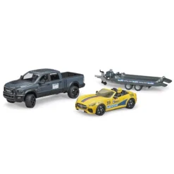 Bruder 02504 RAM-2500 Incl Autotransporter En Racing Roadster -Bekend Speelgoeds Winkel bruder 02504 ram2500 power wagon met autotransporter en roadster 1 1