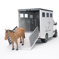 Bruder 2533 MB-Sprinter Paardentransporter + Paard -Bekend Speelgoeds Winkel bruder 02533 mercedes sprinter veetransport 3