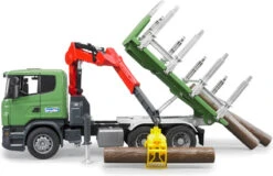 Bruder 3524 Houttransporter Vrachtauto Scania R-series Met Kraan -Bekend Speelgoeds Winkel bruder houttransporter scania r series met kraan en 3 boomstammen 1 1