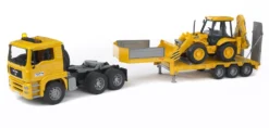Bruder 2776 MAN TGA Trekker+dieplader En Graaf-laadcombinatie 9 Bruder 2776 MAN TGA Trekker+dieplader En Graaf-laadcombinatie -Bekend Speelgoeds Winkel bruder man trekker met flegl dieplader en graaf laadcombinatie 1 1
