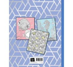 Zilver Kleurplatenboek Kleurboek Coral Reef -Bekend Speelgoeds Winkel coral reef zilver kleurboek backcover speelactief