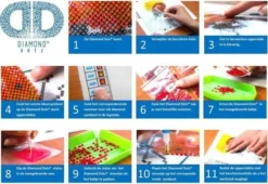 Diamond Dotz Flutter By Pink 31x31cm. DiamondPainting -Bekend Speelgoeds Winkel diamond dotz flutter by pink 3 2