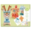Djeco Knutselpakket Wrijfplaatjes Dieren 3D