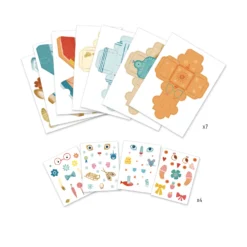 Djeco Knutselpakket Wrijfplaatjes Dieren 3D -Bekend Speelgoeds Winkel djeco 3D knutselpakket dieren 2