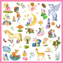 Djeco Metallic Stickers Fantasie 160-stuks -Bekend Speelgoeds Winkel djeco DJ09279 stickers metallic fantasy 3