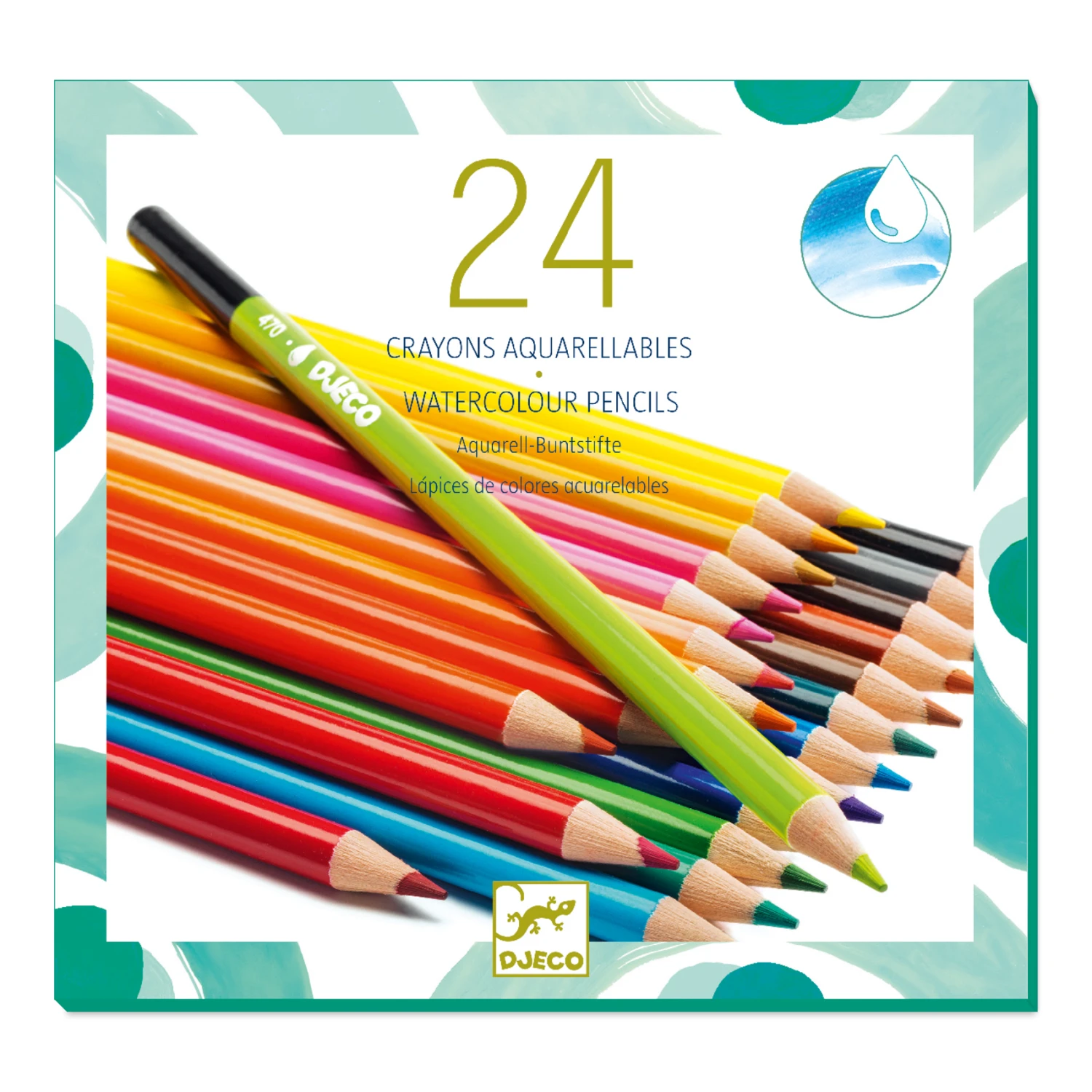 Djeco Aquarel Kleurpotloden 24-stuks 1 Djeco Aquarel Kleurpotloden 24-stuks