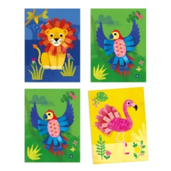 Djeco Collage Met-Krullen Knutselset -Bekend Speelgoeds Winkel djeco collage met krullen 2