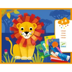 Djeco Collage Met-Krullen Knutselset -Bekend Speelgoeds Winkel djeco collage met krullen 3