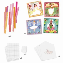 Djeco Danseressen Vouwen Knutselpakket -Bekend Speelgoeds Winkel djeco danseressen vouwen 3