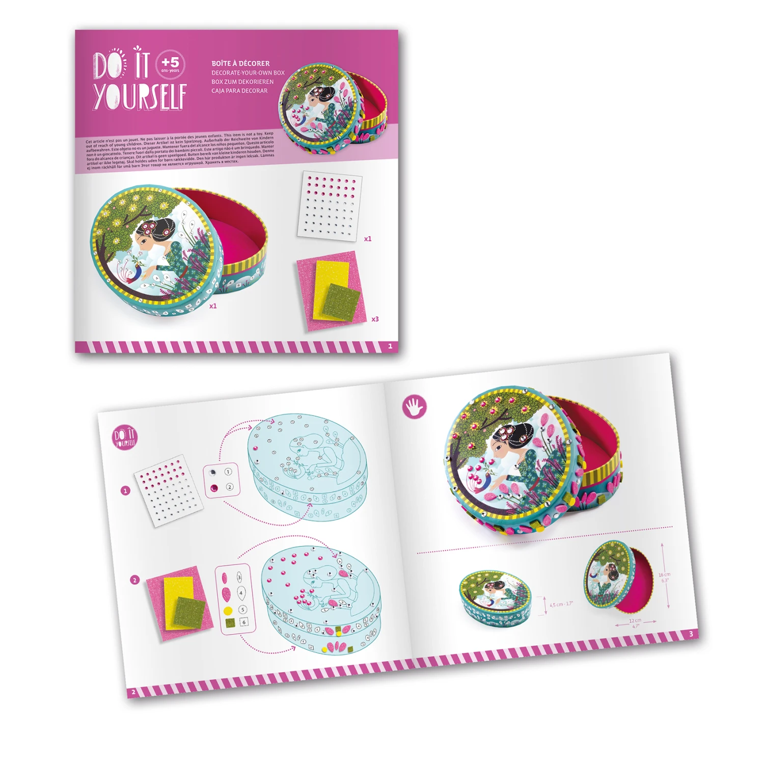 Djeco DIY Doosje-Versieren Kleine-geheimen-sieradendoosje-maken 3 Djeco DIY Doosje-Versieren Kleine-geheimen-sieradendoosje-maken - Afbeelding 3