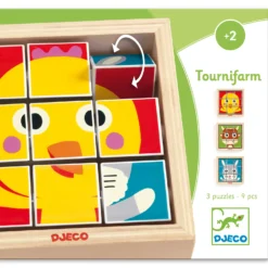 Djeco Draaipuzzel Tournifarm -Bekend Speelgoeds Winkel djeco draaipuzzel tournifarm 3