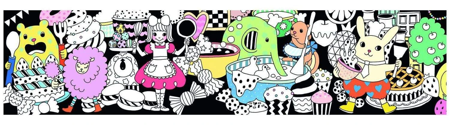 Djeco Fluwelen Kleurplaat Sweet-Parade Knutselset 2 Djeco Fluwelen Kleurplaat Sweet-Parade Knutselset - Afbeelding 2