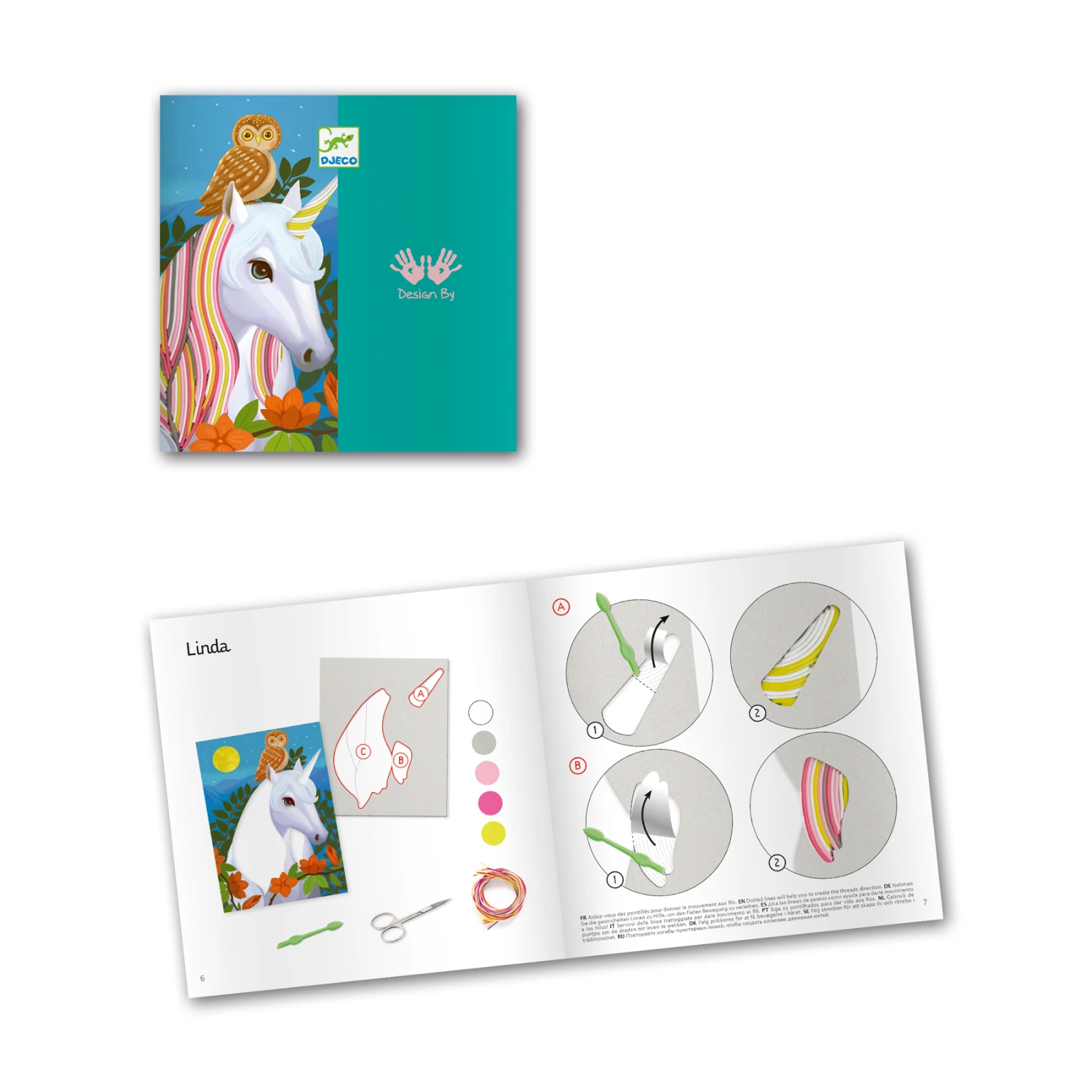 Djeco Knutselpakket Magische Manen 2 Djeco Knutselpakket Magische Manen - Afbeelding 2