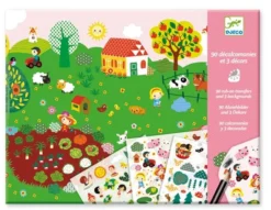 Djeco Krasplaatjes/Wrijfplaatjes Zee-bergen-platteland Het-is-vakantie