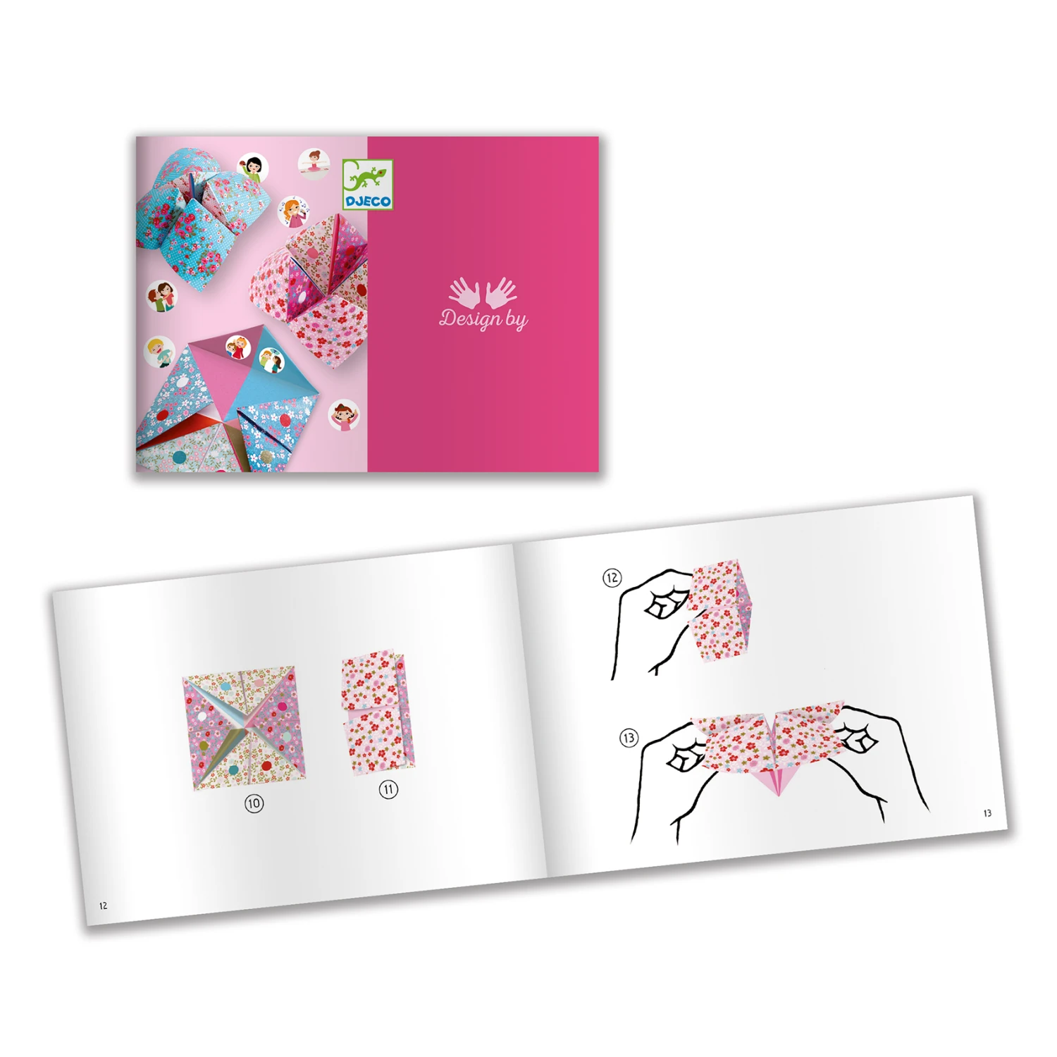 Djeco Origami – Vogelspel Bloemen Knutselset 2 Djeco Origami – Vogelspel Bloemen Knutselset - Afbeelding 2