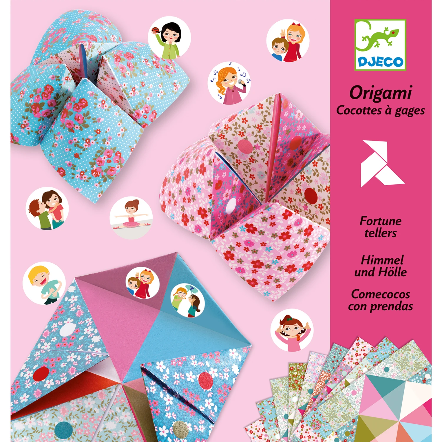Djeco Origami – Vogelspel Bloemen Knutselset 1 Djeco Origami – Vogelspel Bloemen Knutselset
