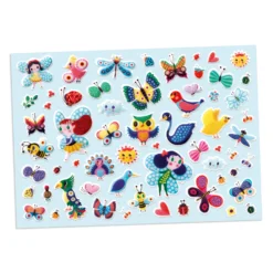 Djeco Stickerset Vliegende Wezentjes -Bekend Speelgoeds Winkel djeco puffy stickers gevleugelde wezentjes 2