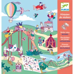 Djeco Stickerboek Kermis Herbruikbare-stickers