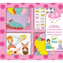 Djeco Stickerset Knutselset Ik-hou-van-prinsessen 7 Djeco Stickerset Knutselset Ik-hou-van-prinsessen -Bekend Speelgoeds Winkel djeco stickerset ik hou van prinsessen 1