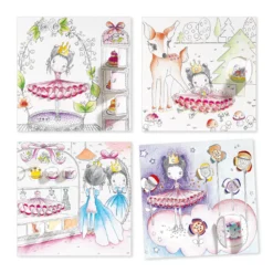 Djeco Kleurplaten-met-verrassing De-deurtjes-van-Pupi Knutselpakket -Bekend Speelgoeds Winkel djeco verrassingskleurplaten pupi 3