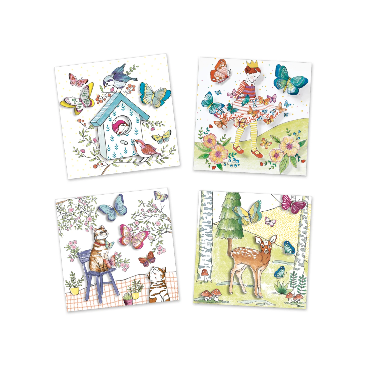 Djeco Kleurplaten-met-verrassing Vlindermeisje Knutselset 3 Djeco Kleurplaten-met-verrassing Vlindermeisje Knutselset - Afbeelding 3