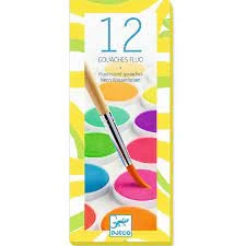 Djeco Waterverf 12 Neonkleuren