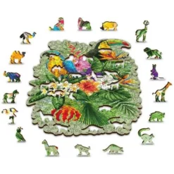 Wooden City Houten Puzzel Tropical Birds L300 8 Wooden City Houten Puzzel Tropical Birds L300 -Bekend Speelgoeds Winkel houten puzzel wooden city tropical birds L300 3
