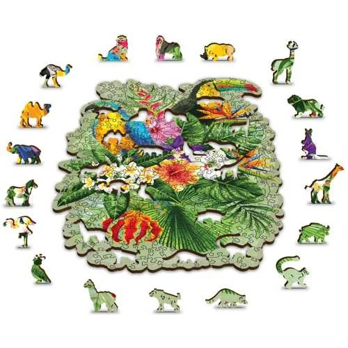Wooden City Houten Puzzel Tropical Birds L300 4 Wooden City Houten Puzzel Tropical Birds L300 - Afbeelding 4