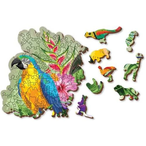 Wooden City Houten Puzzel Tropical Birds L300 5 Wooden City Houten Puzzel Tropical Birds L300 - Afbeelding 5