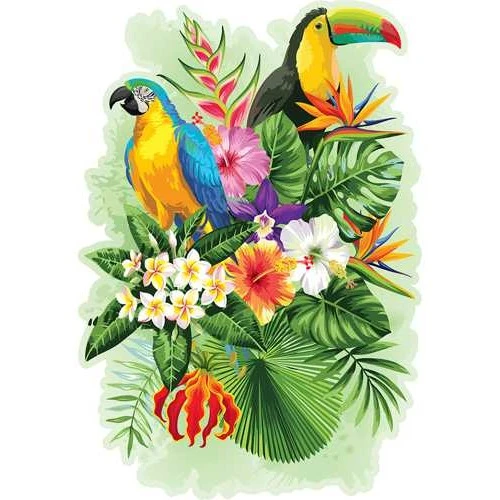Wooden City Houten Puzzel Tropical Birds L300 2 Wooden City Houten Puzzel Tropical Birds L300 - Afbeelding 2