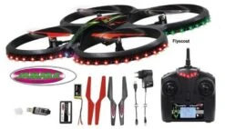 Drone Jamara Flyscout Quadrocopter Compass/LED -Bekend Speelgoeds Winkel jamara flyscout quadrocopter met kompas led camera 2