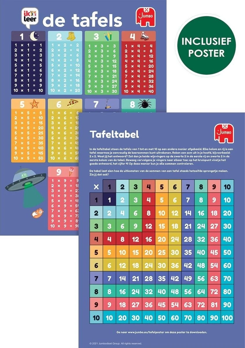 Jumbo 19804 Ik Leer De Tafels 4 Jumbo 19804 Ik Leer De Tafels - Afbeelding 4