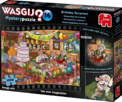 Jumbo 19165 Wasgij-Puzzel Mistery-16 Verjaardag Verrassing -Bekend Speelgoeds Winkel jumbo puzzel legpuzzel wasgij 19165 verjaardag verrassing destiny 16 1